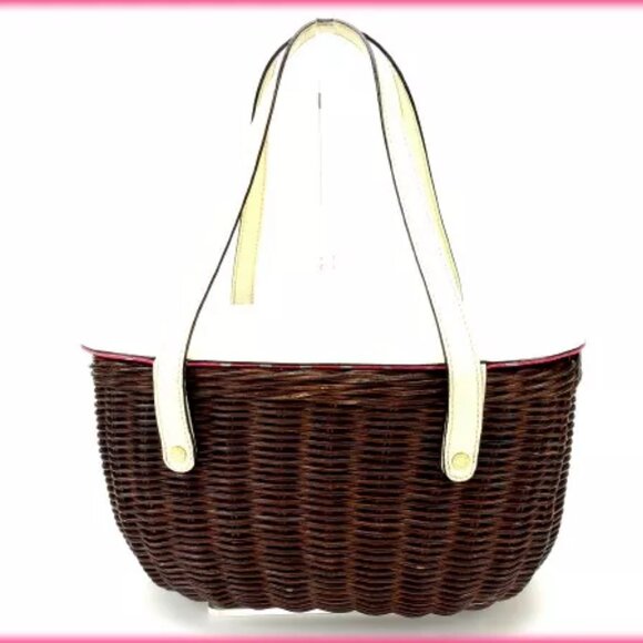 Kate Spade Handbag Beige Brown Woman Authentic - Picture 1 of 4